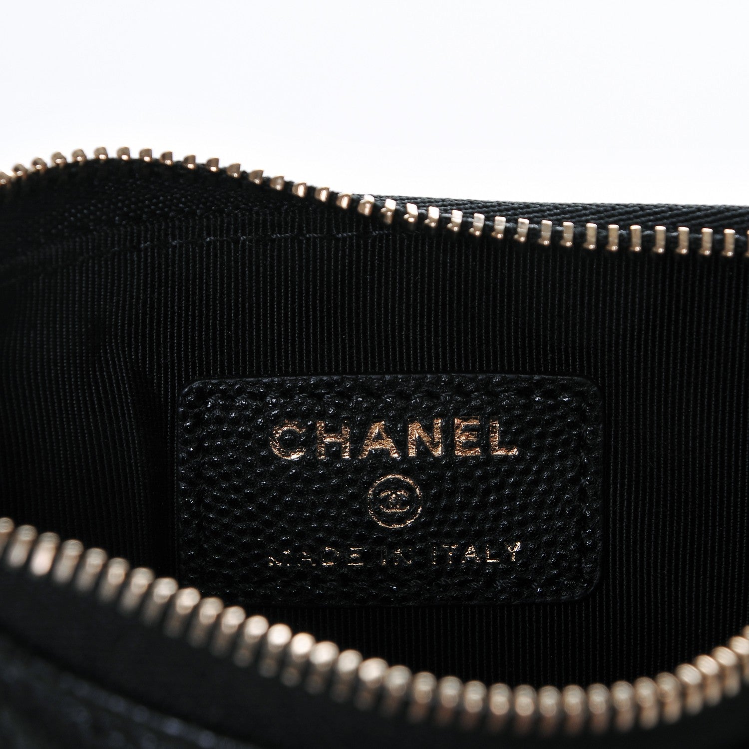 Chanel Caviar Quilted Small Cosmetic Case Black 6 of 7