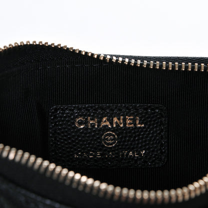 Chanel Caviar Quilted Small Cosmetic Case Black 6 of 7