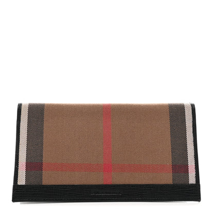 Burberry House Check Flap Wallet Black 1 of 7