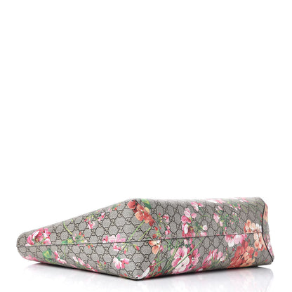 Gucci GG Supreme Monogram Blooms Medium Reversible Tote Beige Multicolor Dry Rose 7 of 15