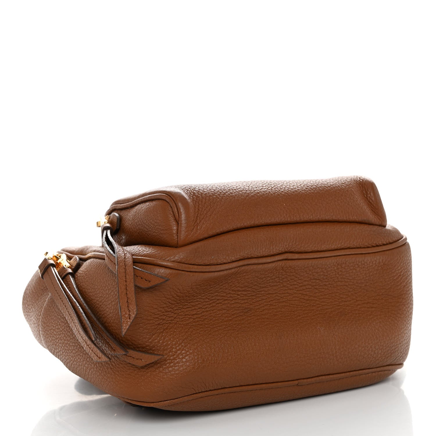 Prada Vitello Daino Zip Backpack Cuoio 4 of 13