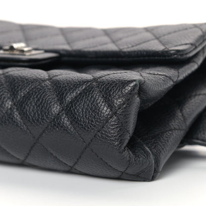 Chanel Grained Calfskin Quilted 2.55 Reissue Flap Belt Bag Clutch Black 8 of 12