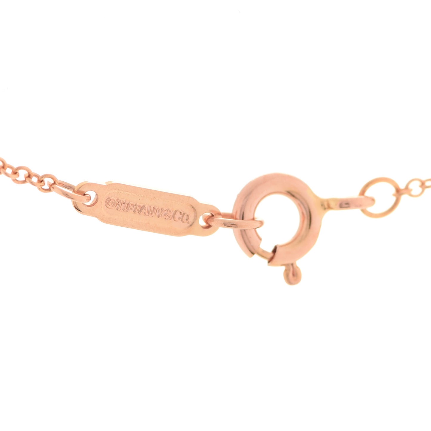 18K Rose Gold Diamond .18ct Solitaire Pendant Necklace