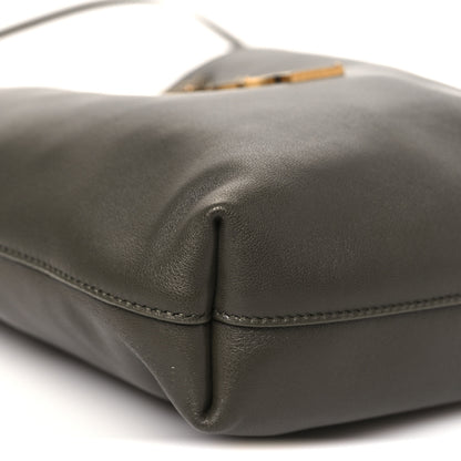 Saint Laurent Lambskin Pochon Shoulder Bag Light Musk 9 of 10