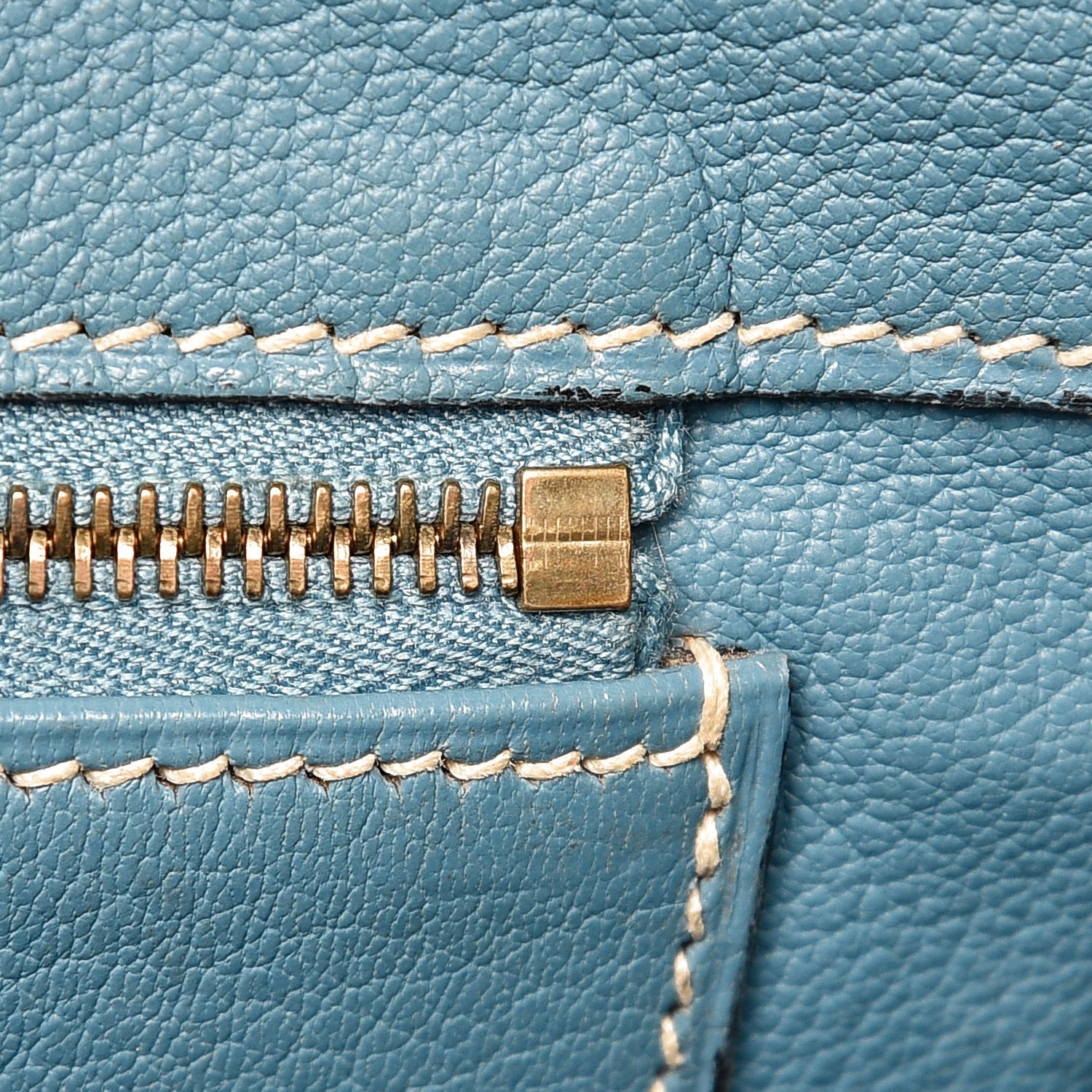Hermes Epsom Birkin 35 Blue Jean 15 of 43