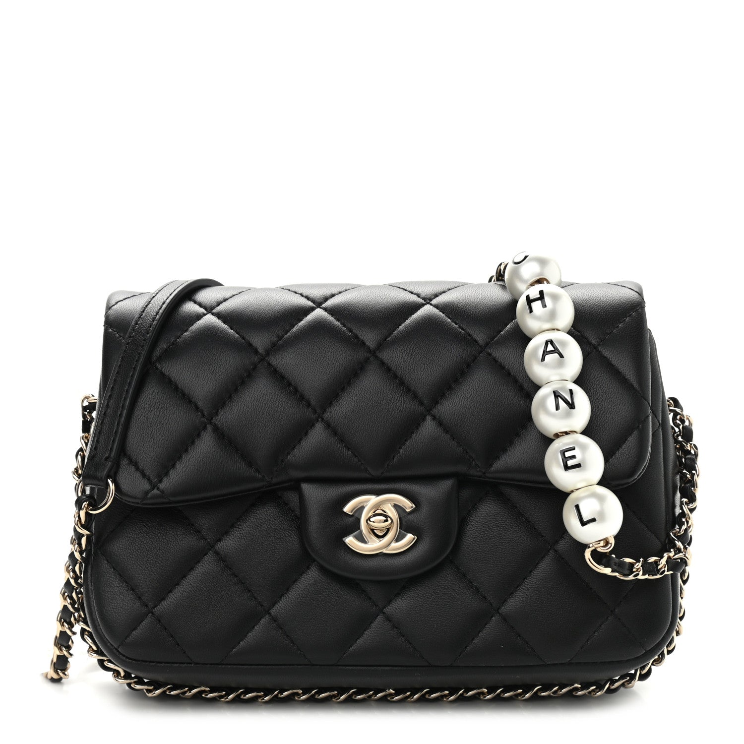 Chanel Lambskin Quilted Small My Precious Flap Black 1 of 8