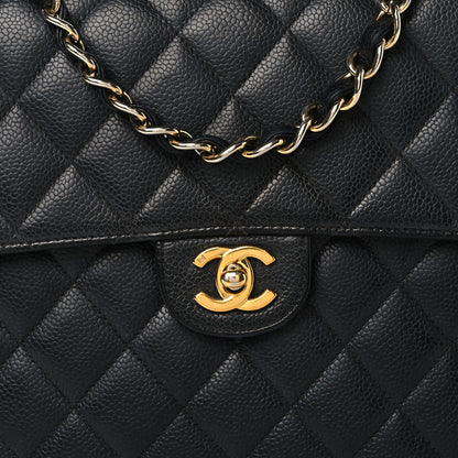 Chanel Caviar Jumbo Single Flap Black 6 of 11