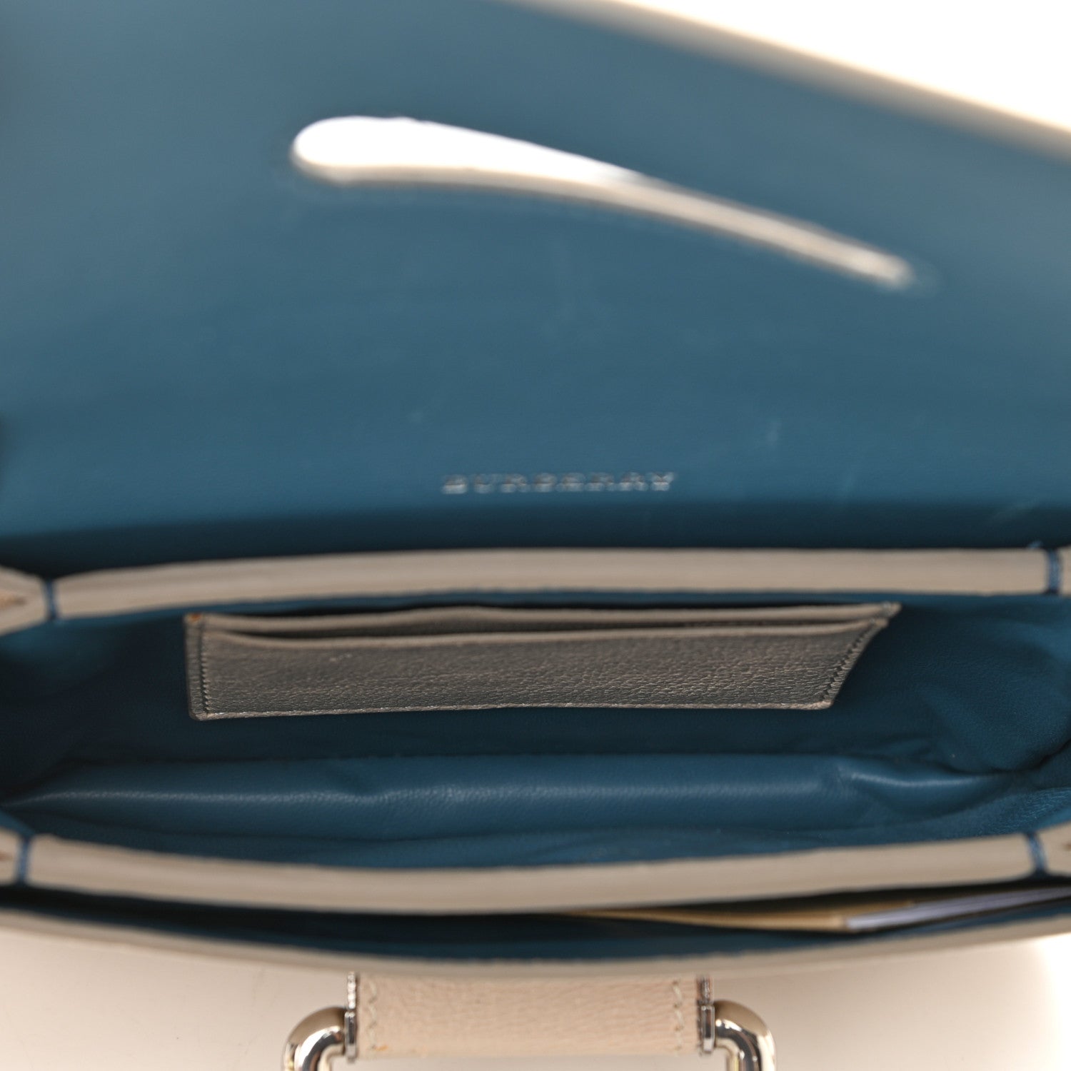 Burberry Goatskin Small D-Ring Bag Stone 5 of 16