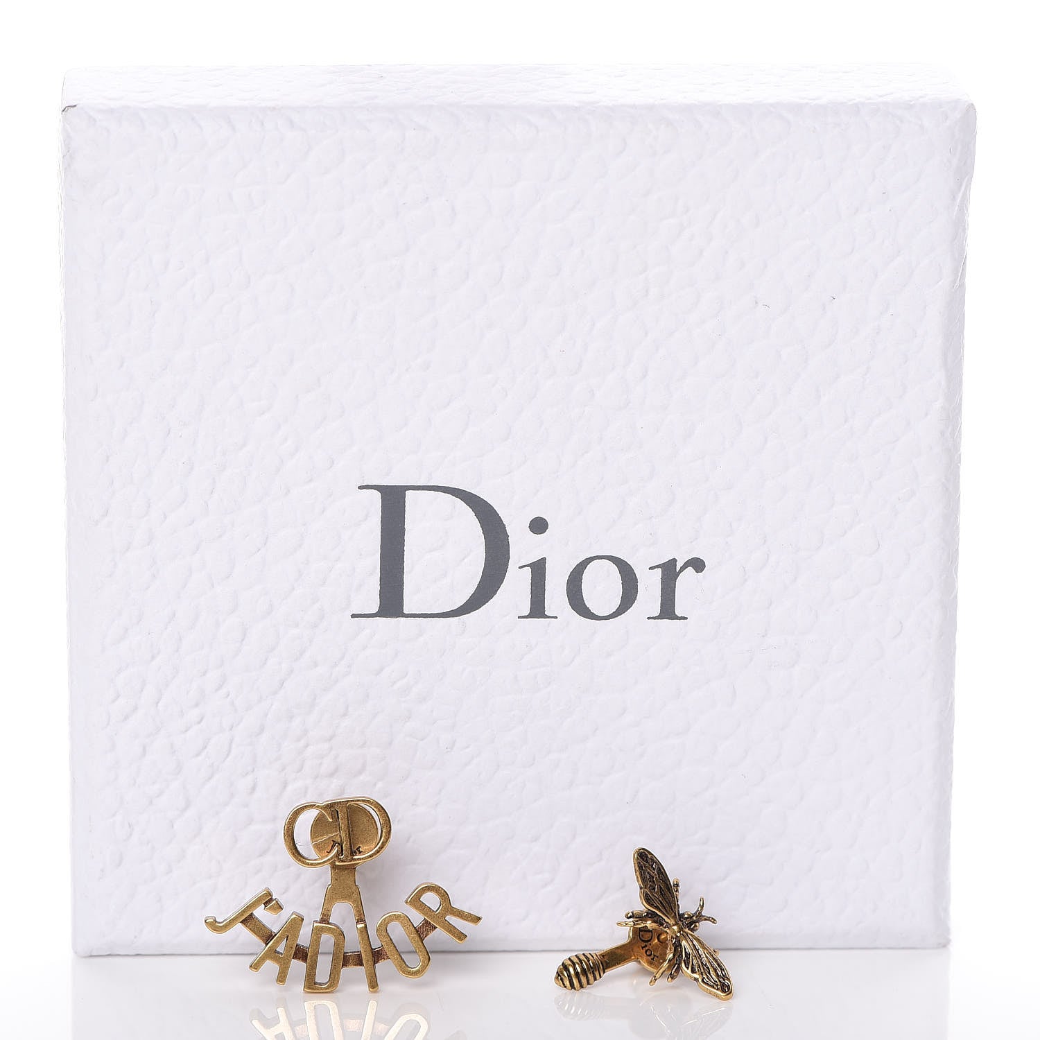 Christian Dior Metal J'Adior Earrings Aged Gold 5 of 5