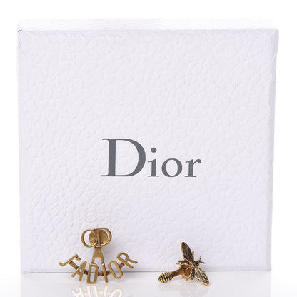Christian Dior Metal J'Adior Earrings Aged Gold 5 of 5