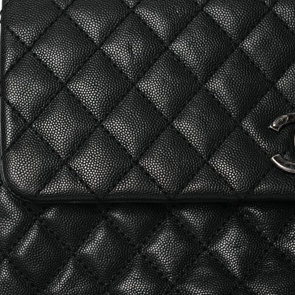 Chanel Caviar Quilted Medium Coco Handle Flap Black 9 of 13