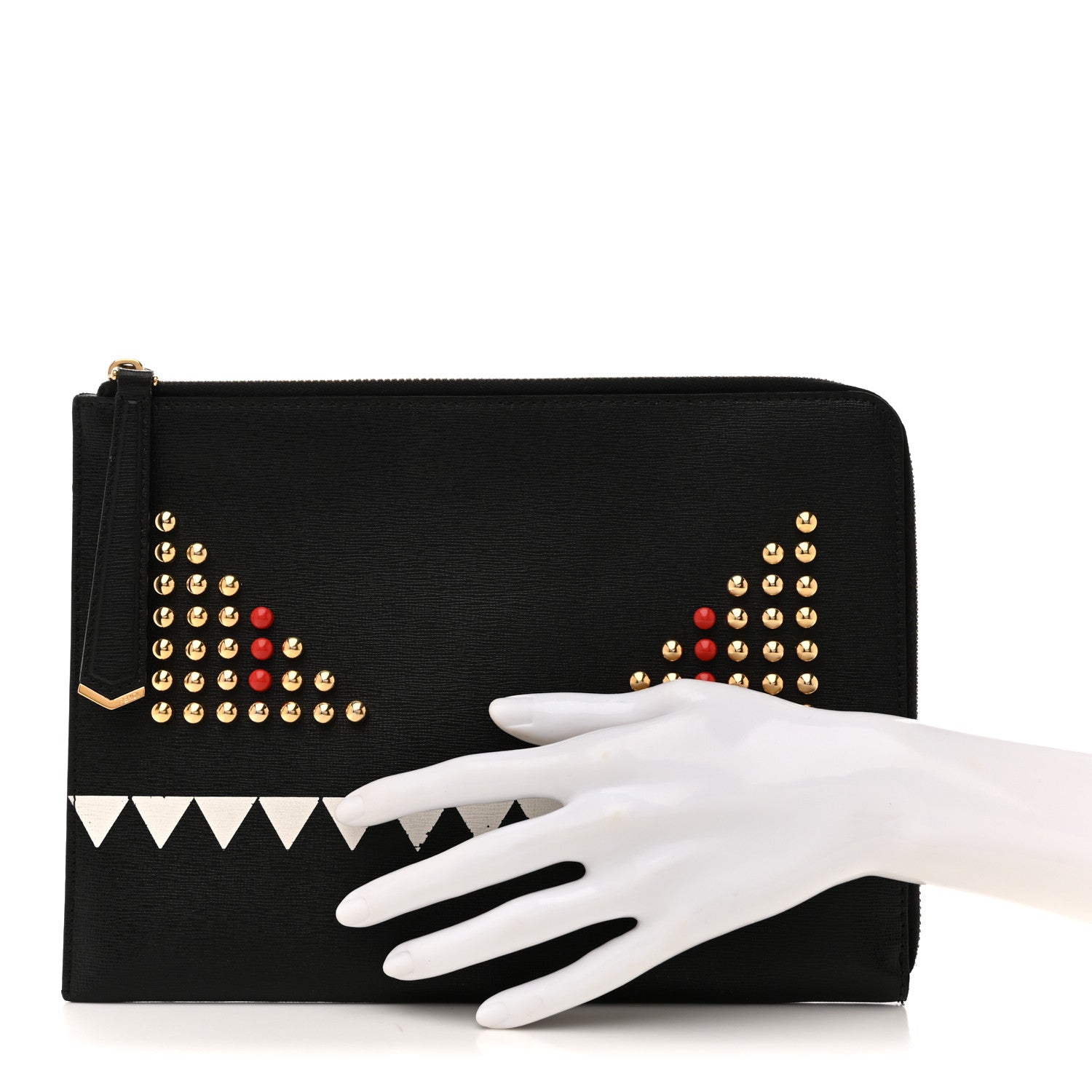 FENDI ケース　モンスター Fendi Monster Card Holder Card Case Business Card Holder Black