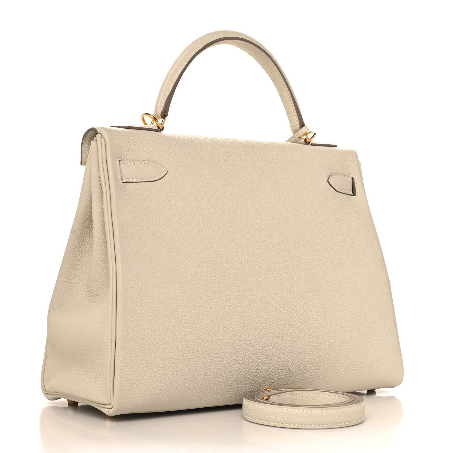 Hermes Togo Kelly Retourne 32 Craie 2 of 10