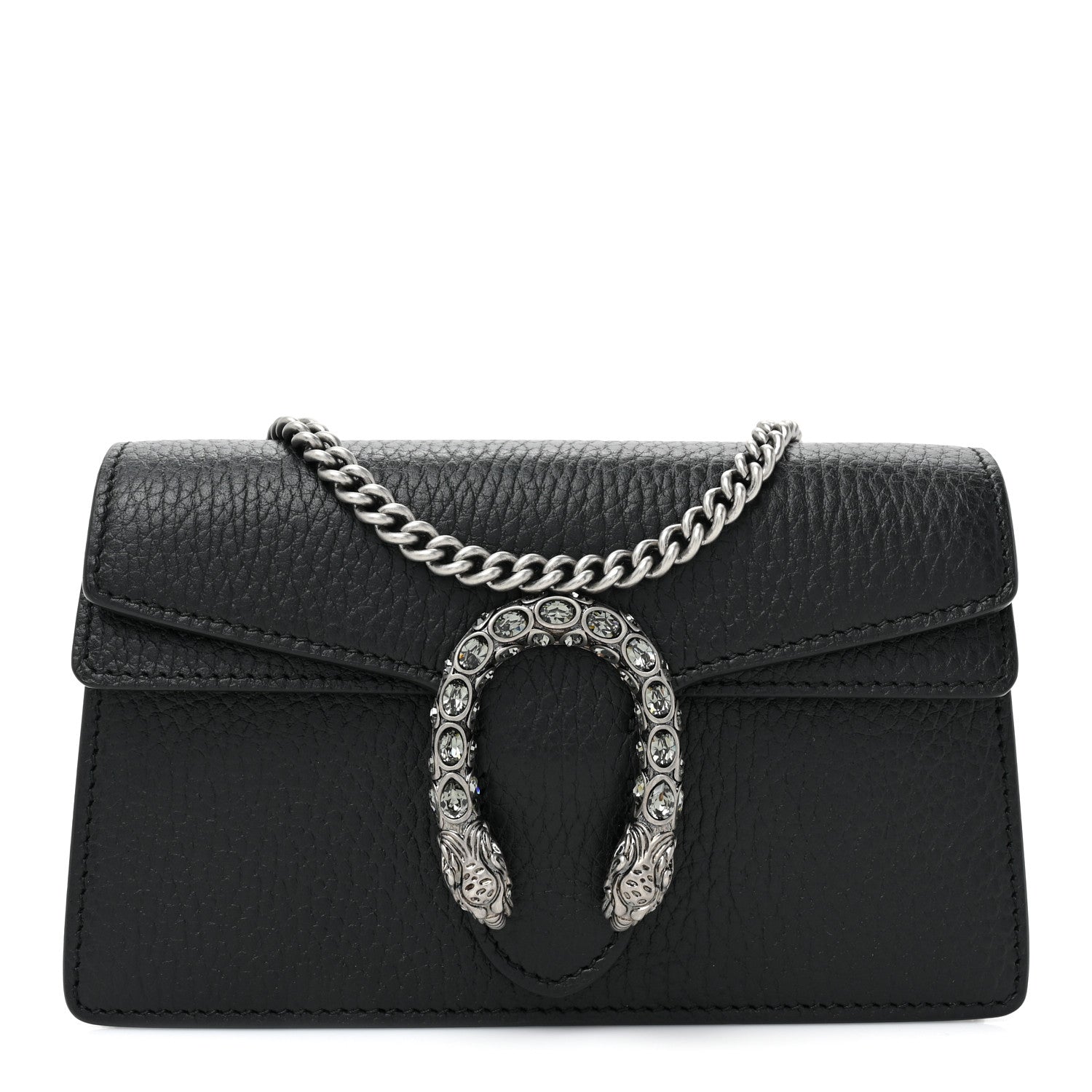 Gucci Calfskin Super Mini Dionysus Shoulder Bag Black 1 of 11