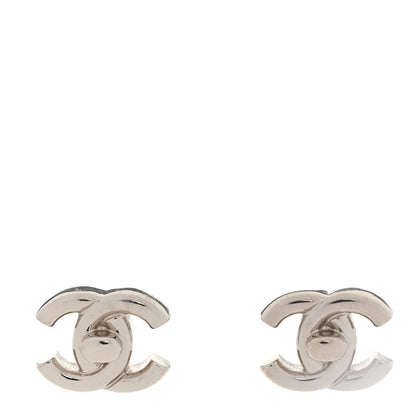 Chanel Metal CC Turnlock Earrings Gold 1 of 5