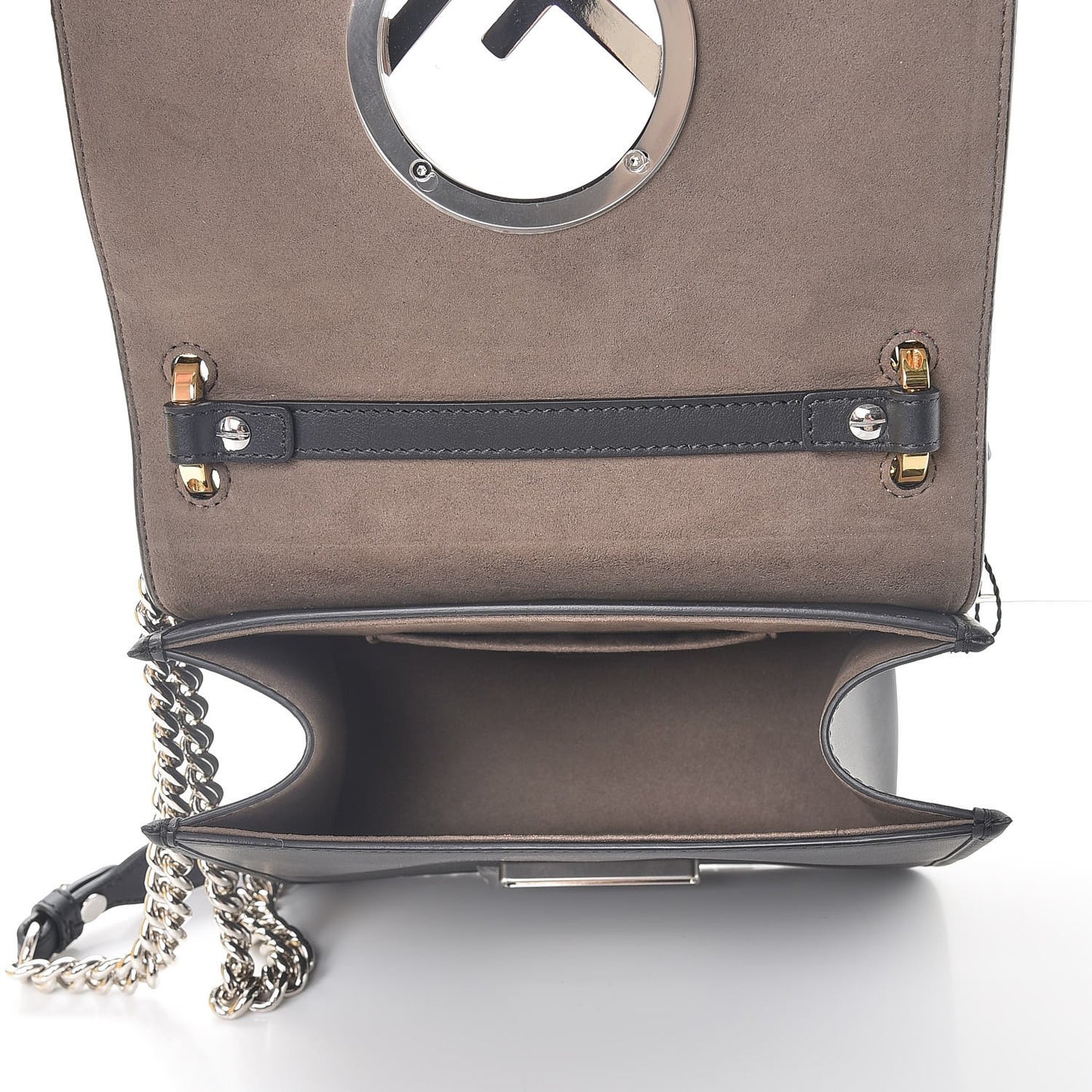 Vitello Century Opaco F is Fendi Small Kan I Shoulder Bag Black