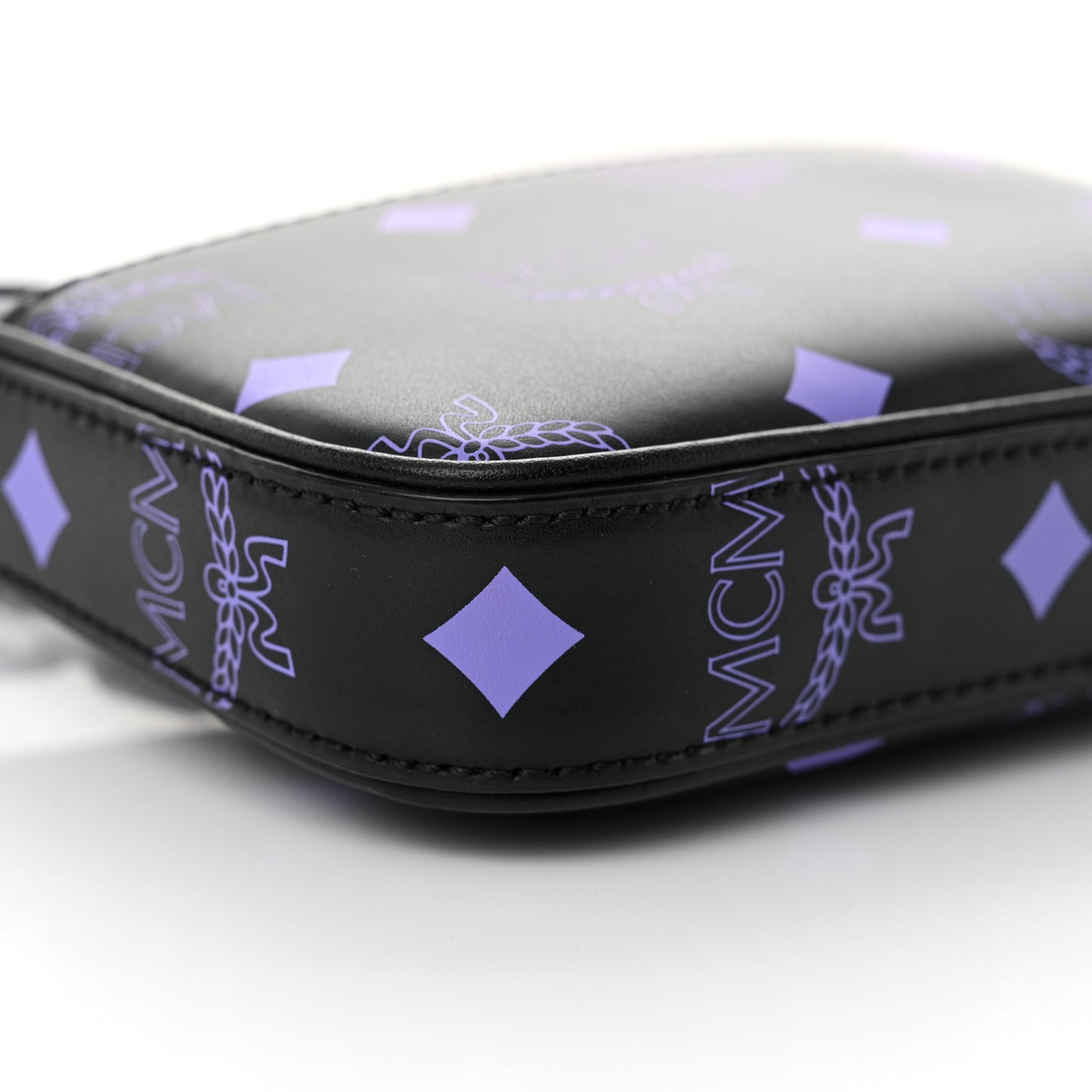 Calfskin Color Splash Pouch on Chain Dahlia Purple