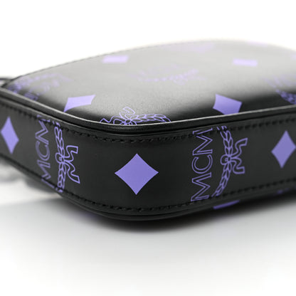 MCM Calfskin Color Splash Pouch on Chain Dahlia Purple 8 of 11