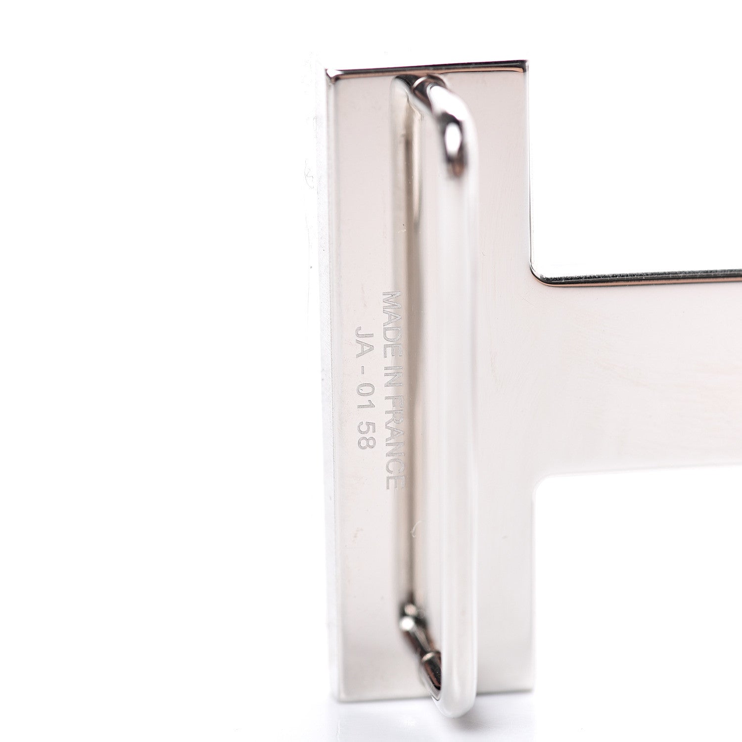 Hermes Brushed Palladium 32mm Quizz H Belt Buckle 3 of 4