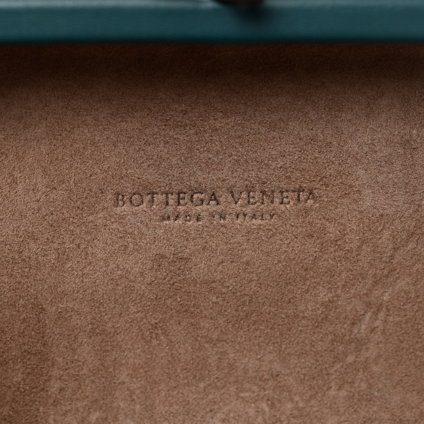 Nappa Intrecciato Chain Knot Clutch Mallard