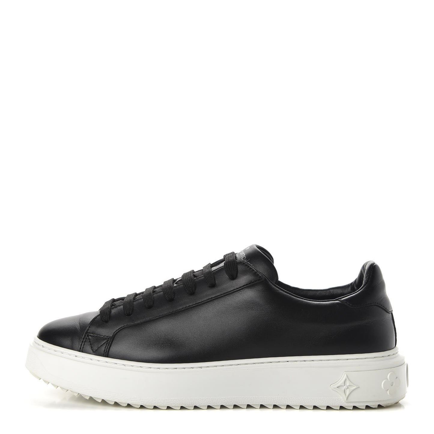 Calfskin Time Out Sneakers 41.5 Black