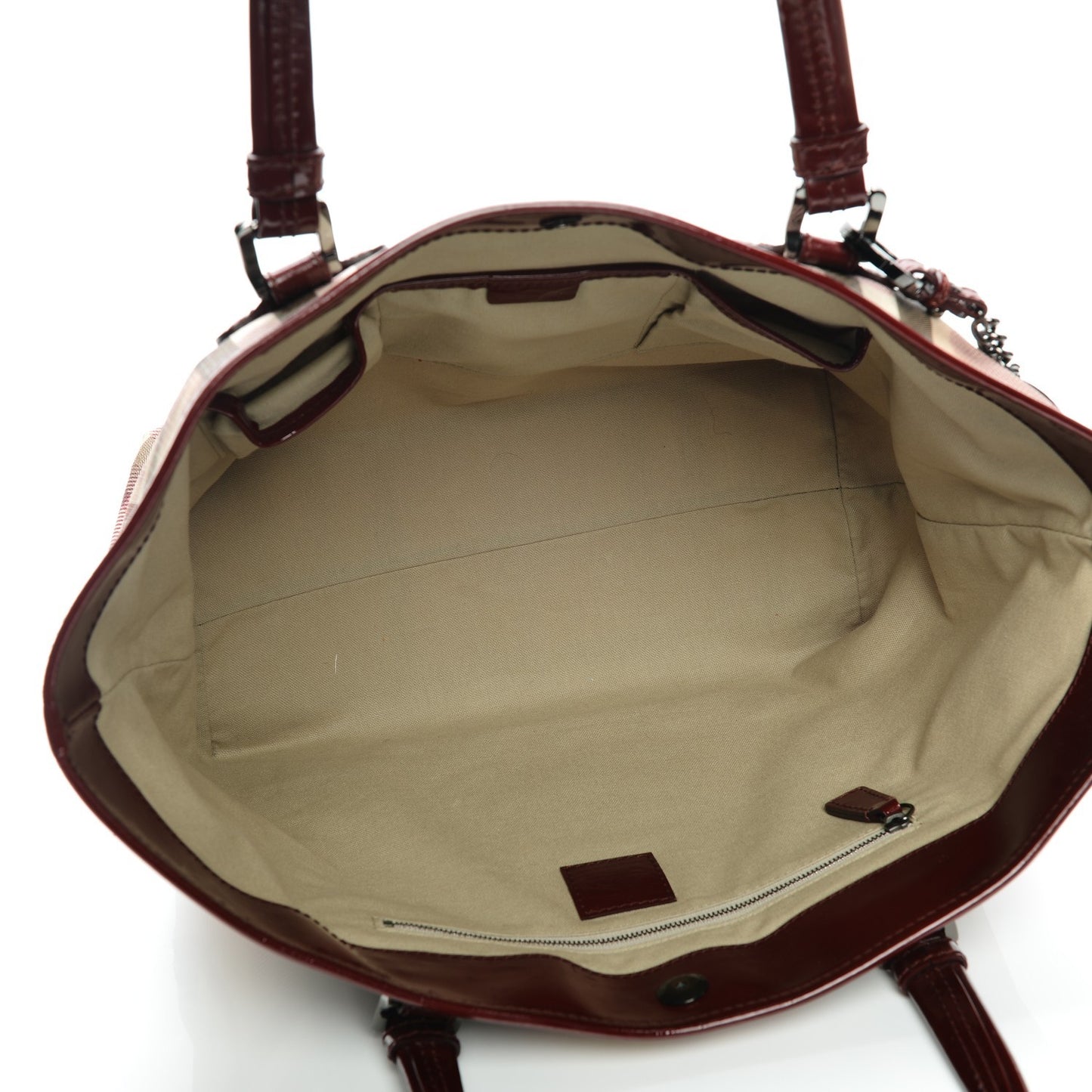 Nova Check Heart Gracie Diaper Tote Berry Red