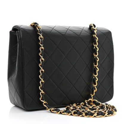 Chanel Lambskin Quilted Mini Square Flap Bag Black 3 of 10