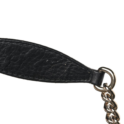 Gucci Pebbled Calfskin Large Soho Chain Shoulder Bag Black 14 of 18