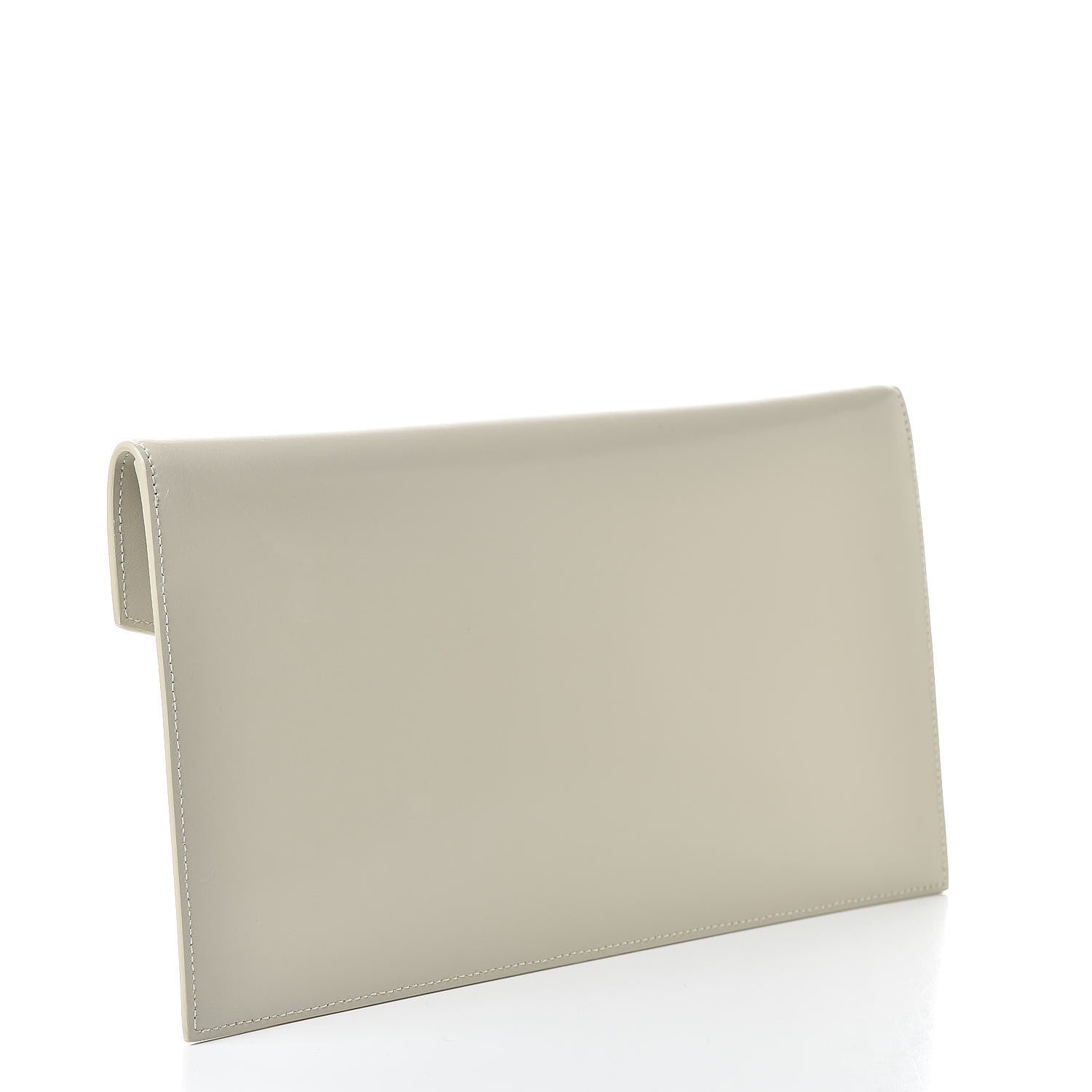 Saint Laurent Smooth Shiny Calfskin Uptown Pouch Crema Soft 3 of 8