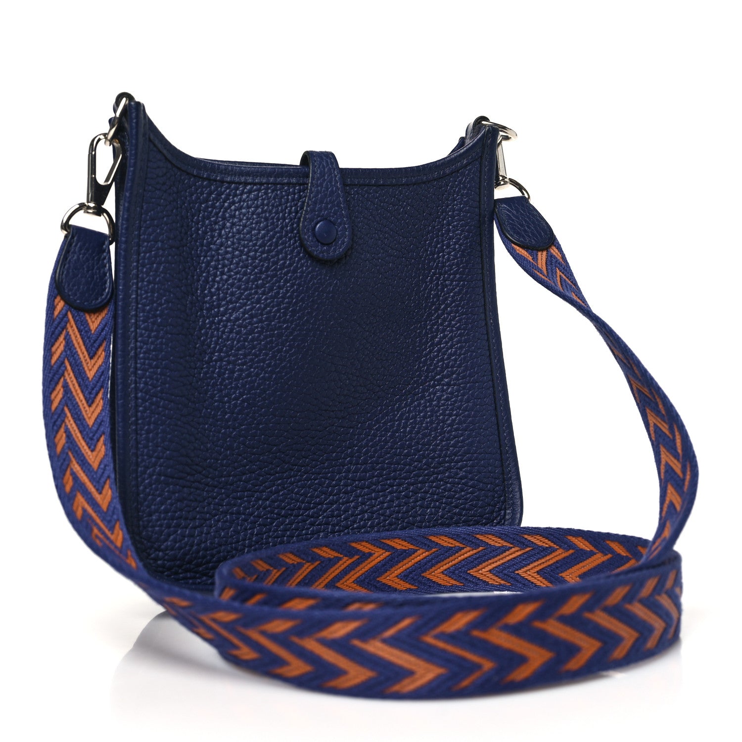 Hermes Taurillon Clemence Amazone Evelyne TPM Bleu Encre 3 of 10