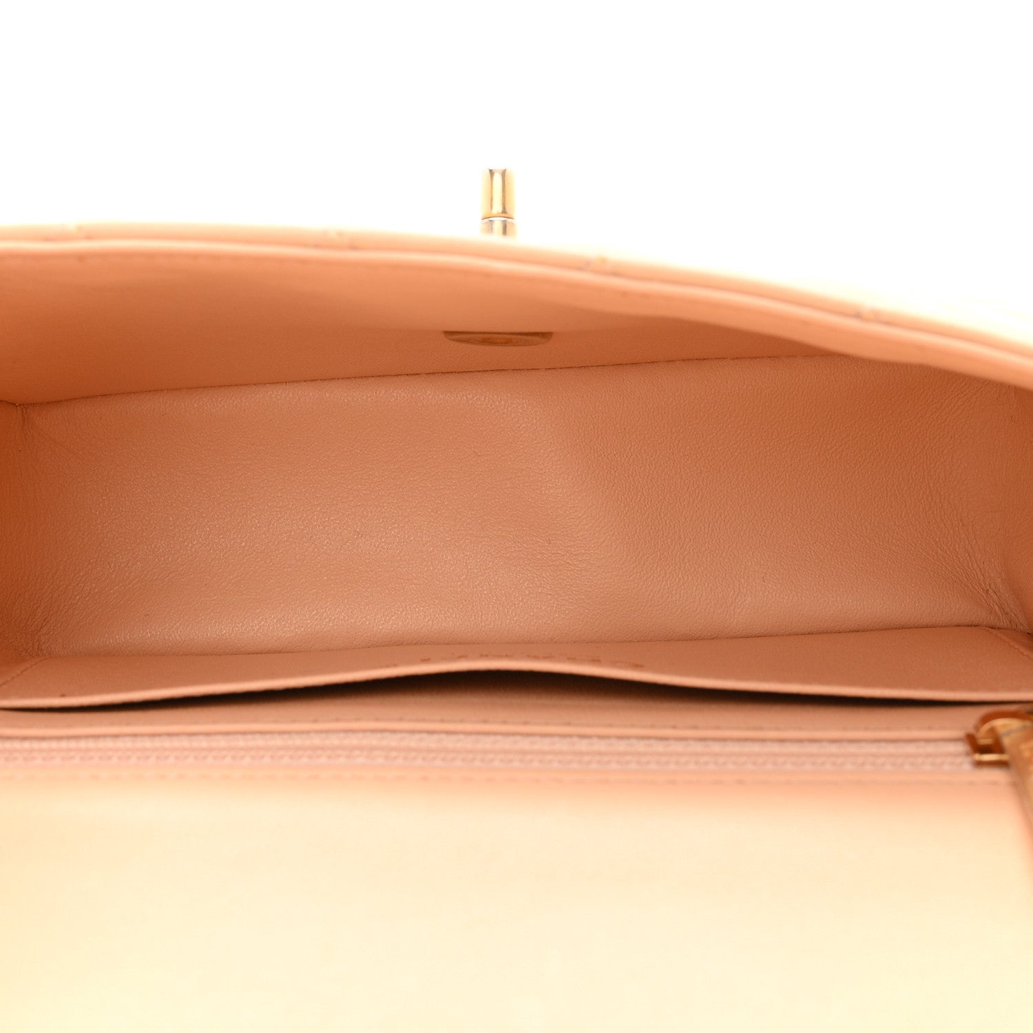 Chanel Lambskin Quilted Mini Rectangular Flap Beige 5 of 10