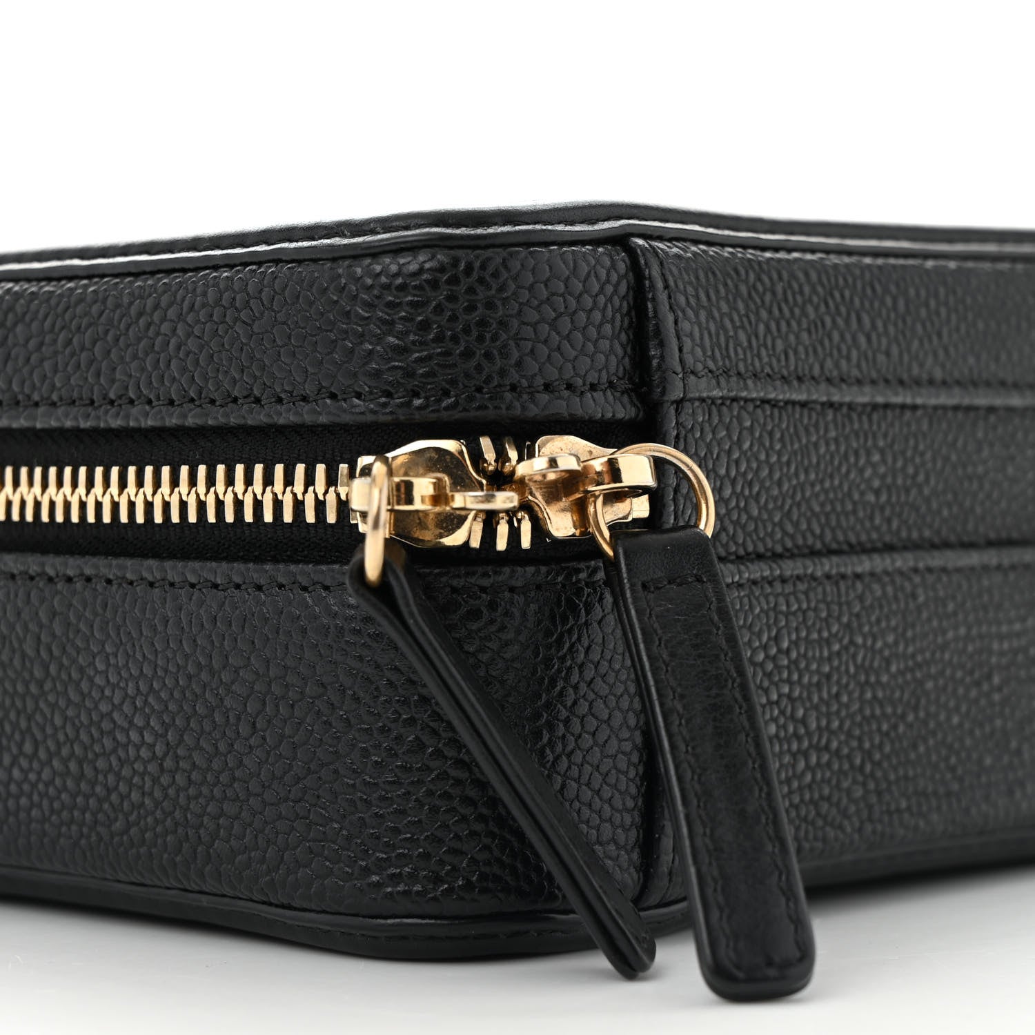 Chanel Caviar Quilted Small CC Filigree Vanity Case Black 10 of 14