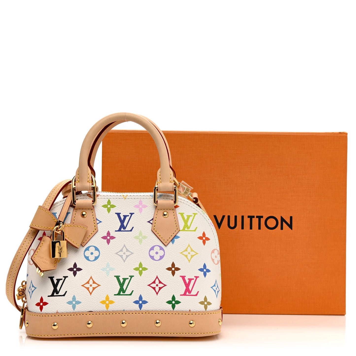 LV x TM Monogram Multicolor Alma BB White