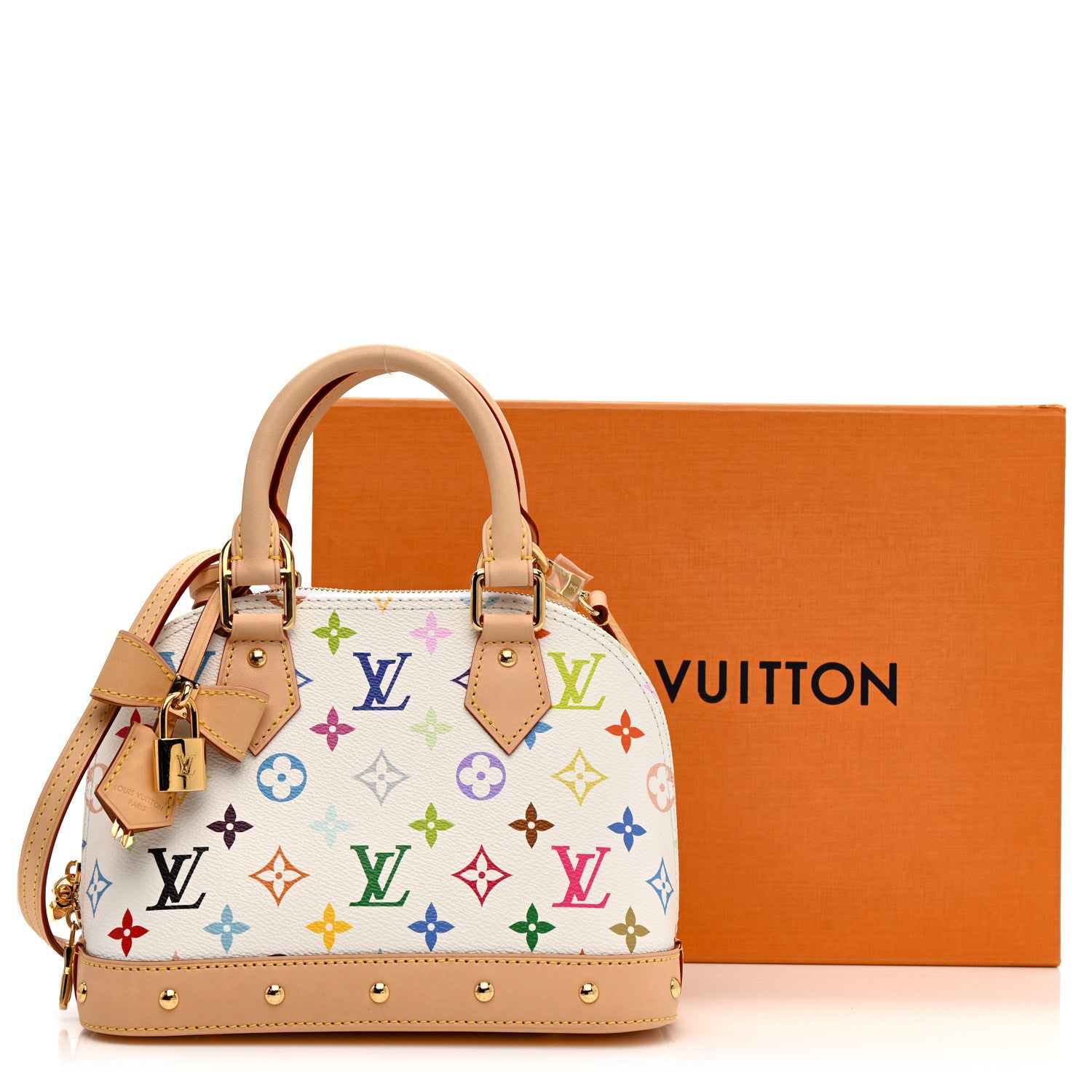 Louis Vuitton LV x TM Monogram Multicolor Alma BB White 11 of 11