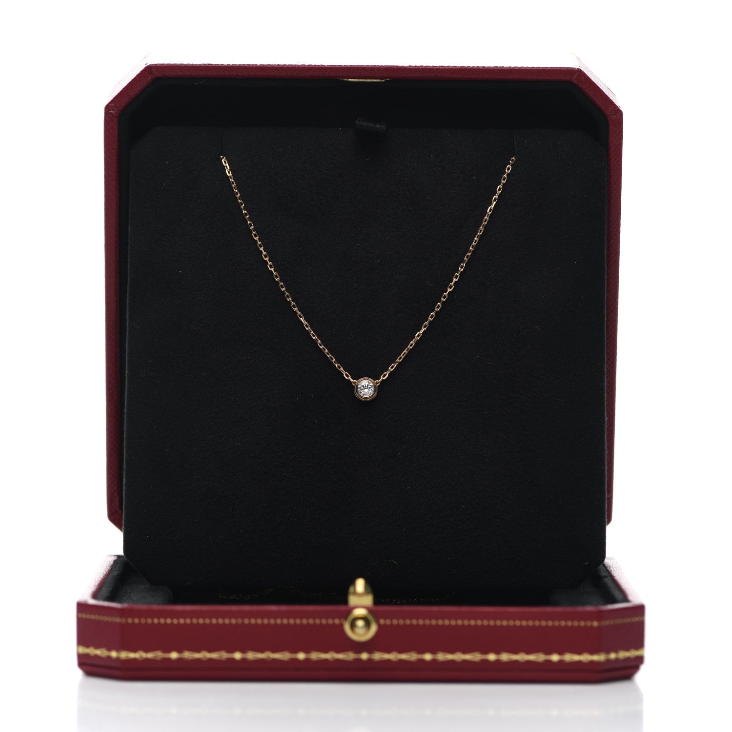 Cartier 18K Pink Gold Diamond LM D'Amour Pendant Necklace 7 of 7