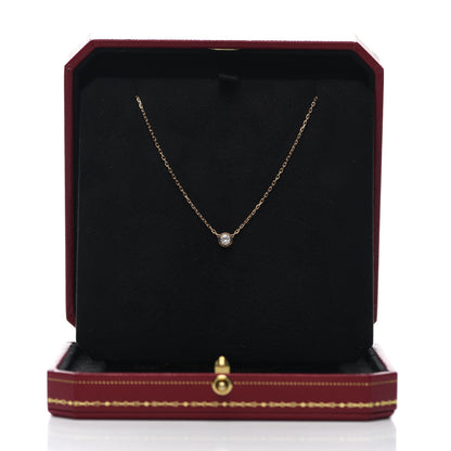 Cartier 18K Pink Gold Diamond LM D'Amour Pendant Necklace 7 of 7