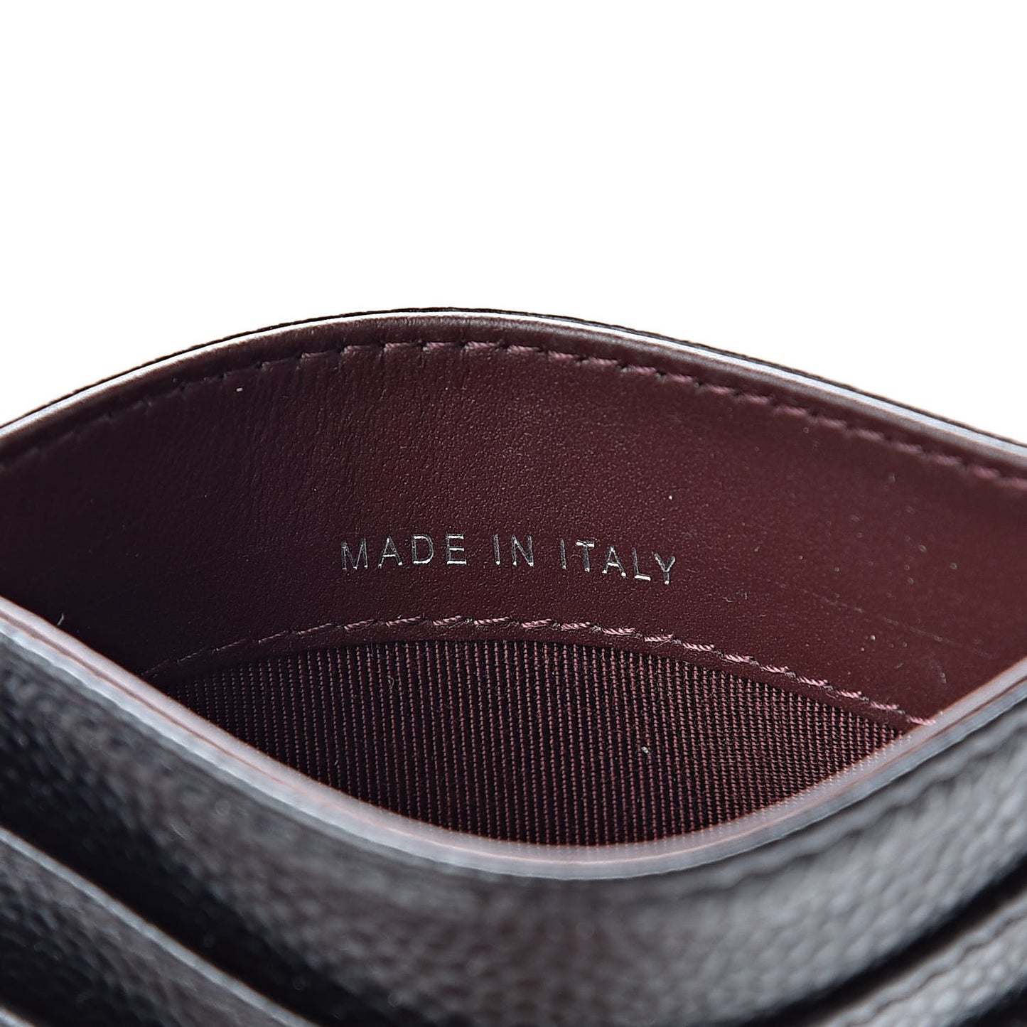 Caviar Quilted Card Holder Black