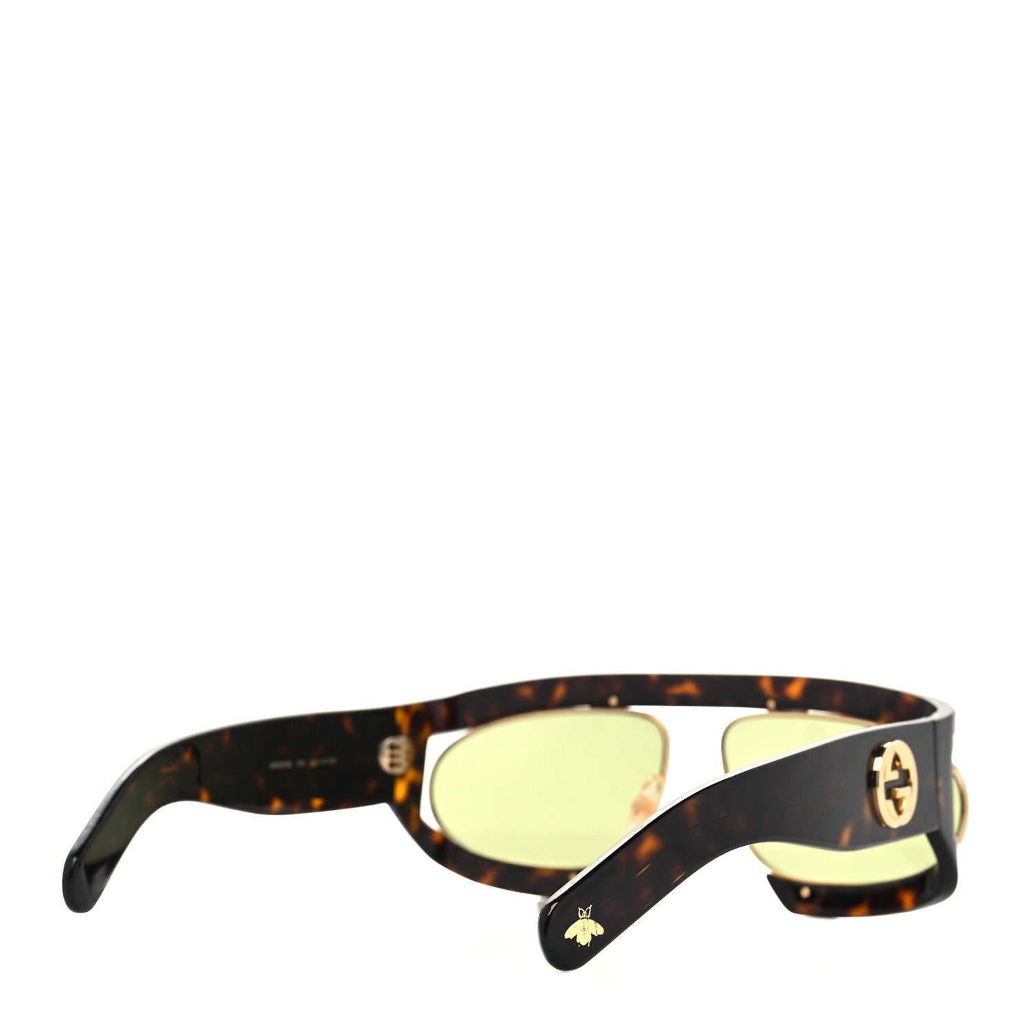 Gucci Oval Sunglasses GG0233S Tortoiseshell Gold 4 of 8