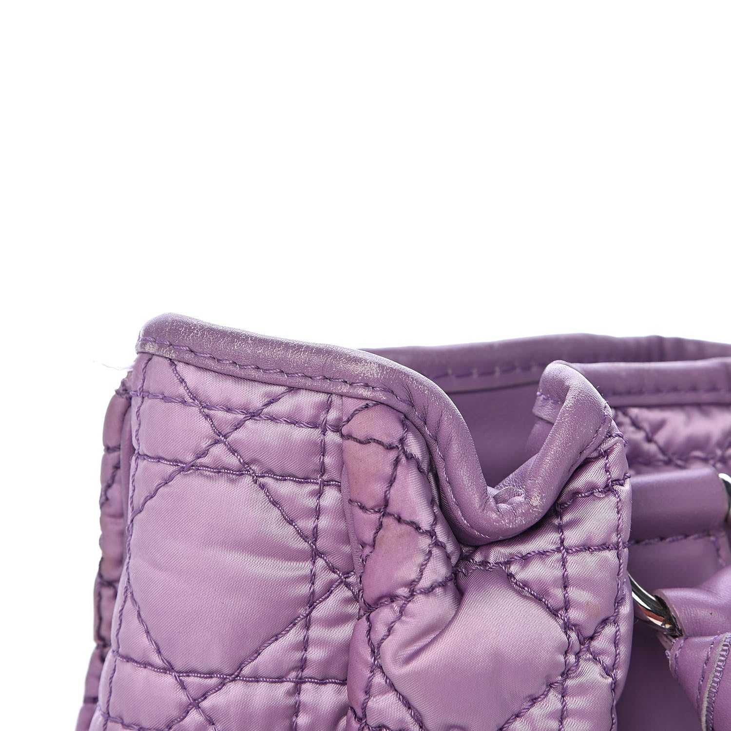 Christian Dior Nylon Cannage Tote Purple 11 of 20