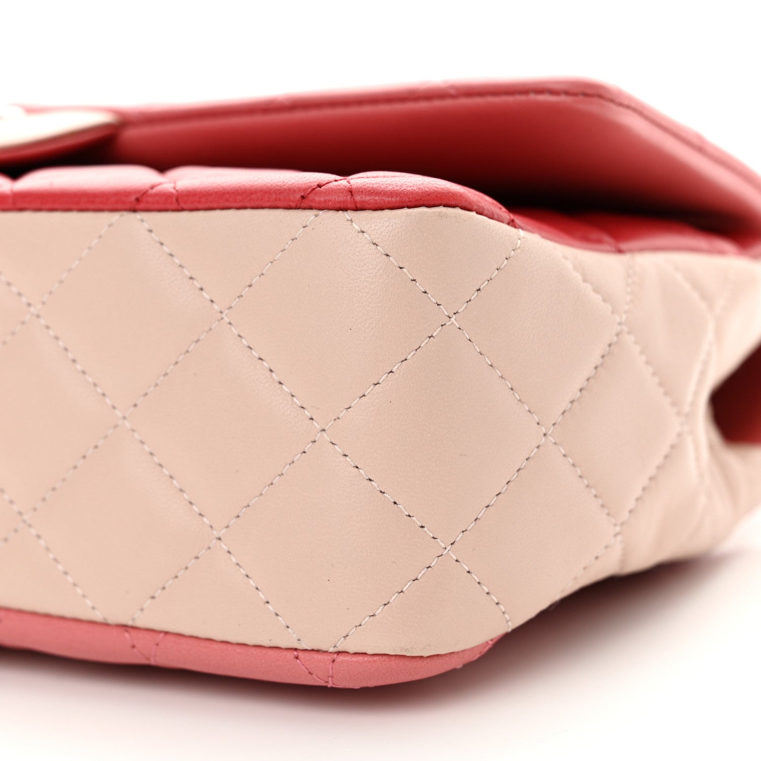 Chanel Lambskin Quilted Tri-Color Medium Valentine Charms Single Flap Pink 10 of 12