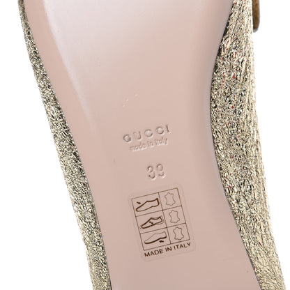 Gucci Galassia GG Marmont Fringe Flats 39 Platino 6 of 11