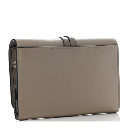 Chloe Smooth Calfskin Alphabet "R" Compact Wallet Motty Grey 2 of 4