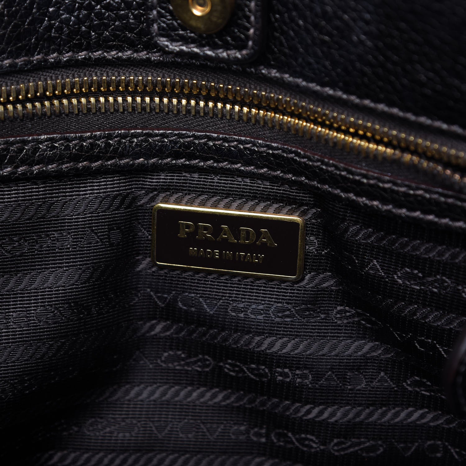 Prada Vitello Daino Tote Piombo 8 of 10