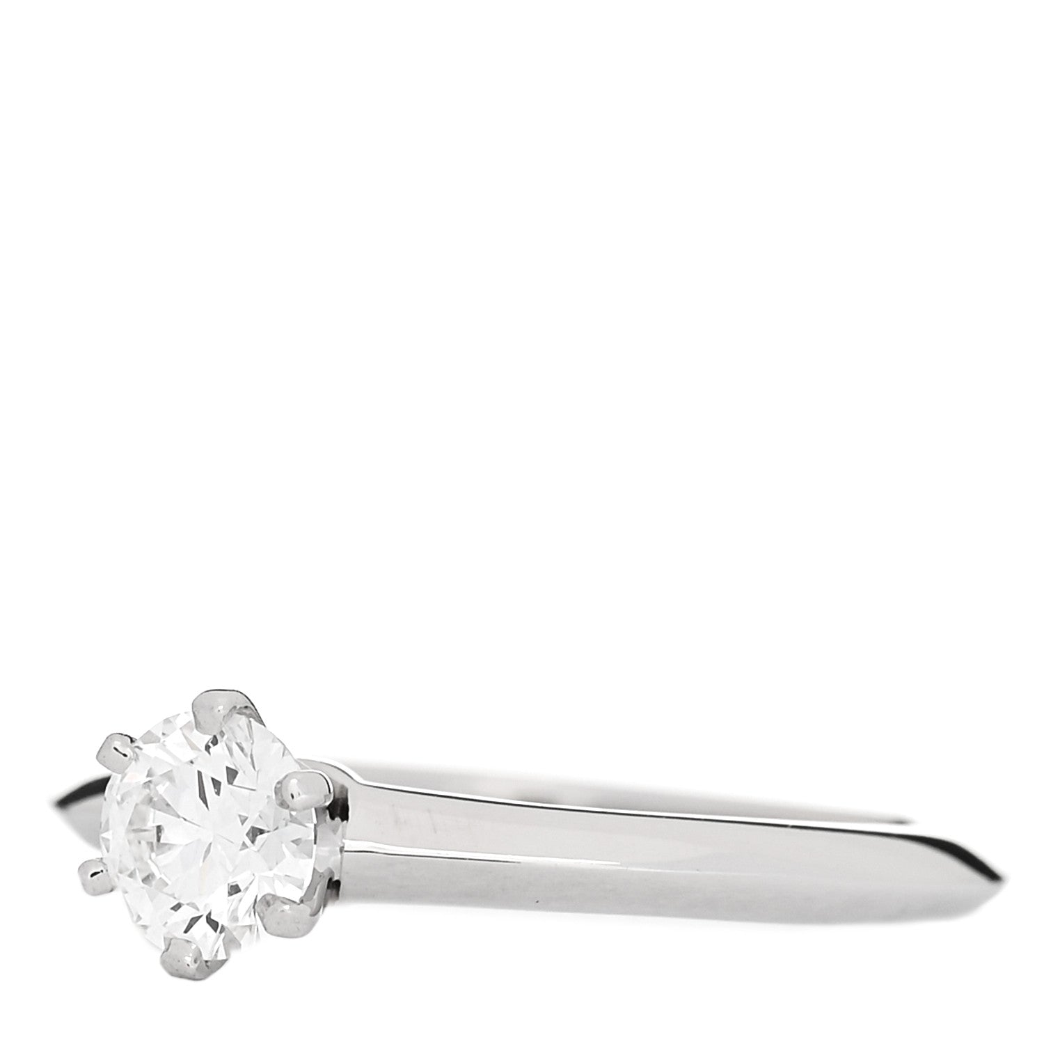 Tiffany Platinum Diamond .46ct Solitaire Engagement Ring 50 5.5 3 of 7