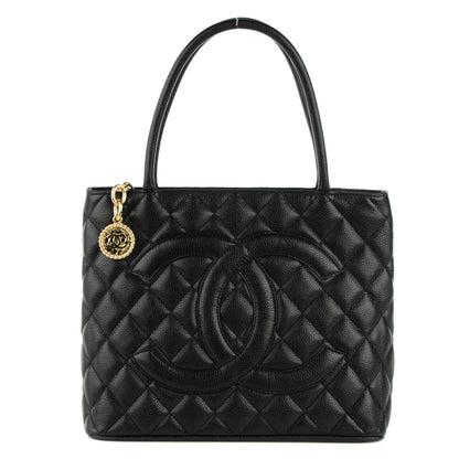 Chanel Caviar Quilted Medallion Tote Black 1 of 8