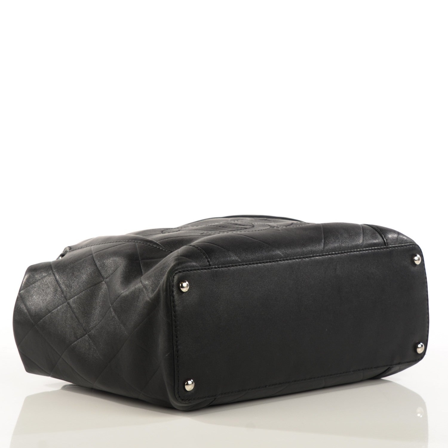 Chanel Calfskin CC Chevron All Day Long CC Bag Black 6 of 11