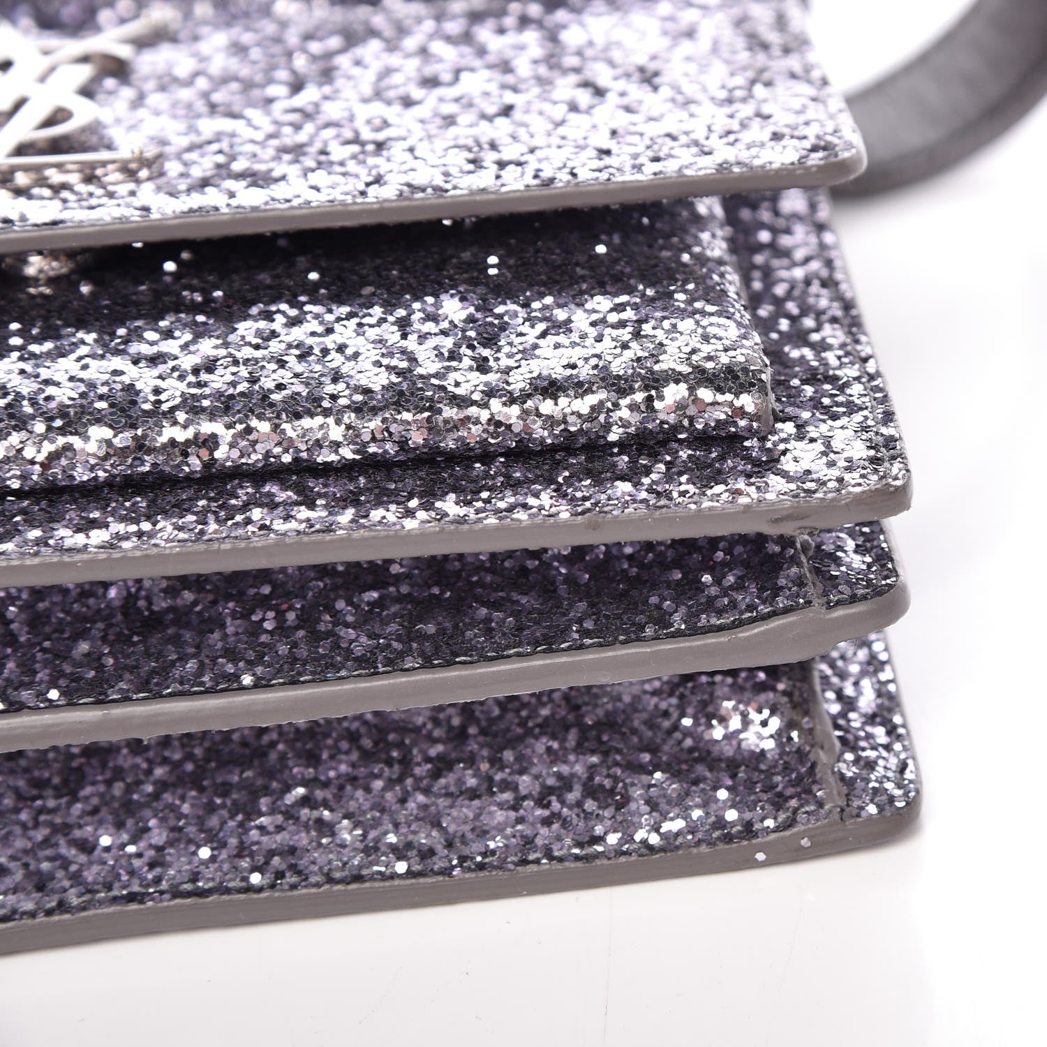 Saint Laurent Glitter Small Monogram Sunset Grey 8 of 8