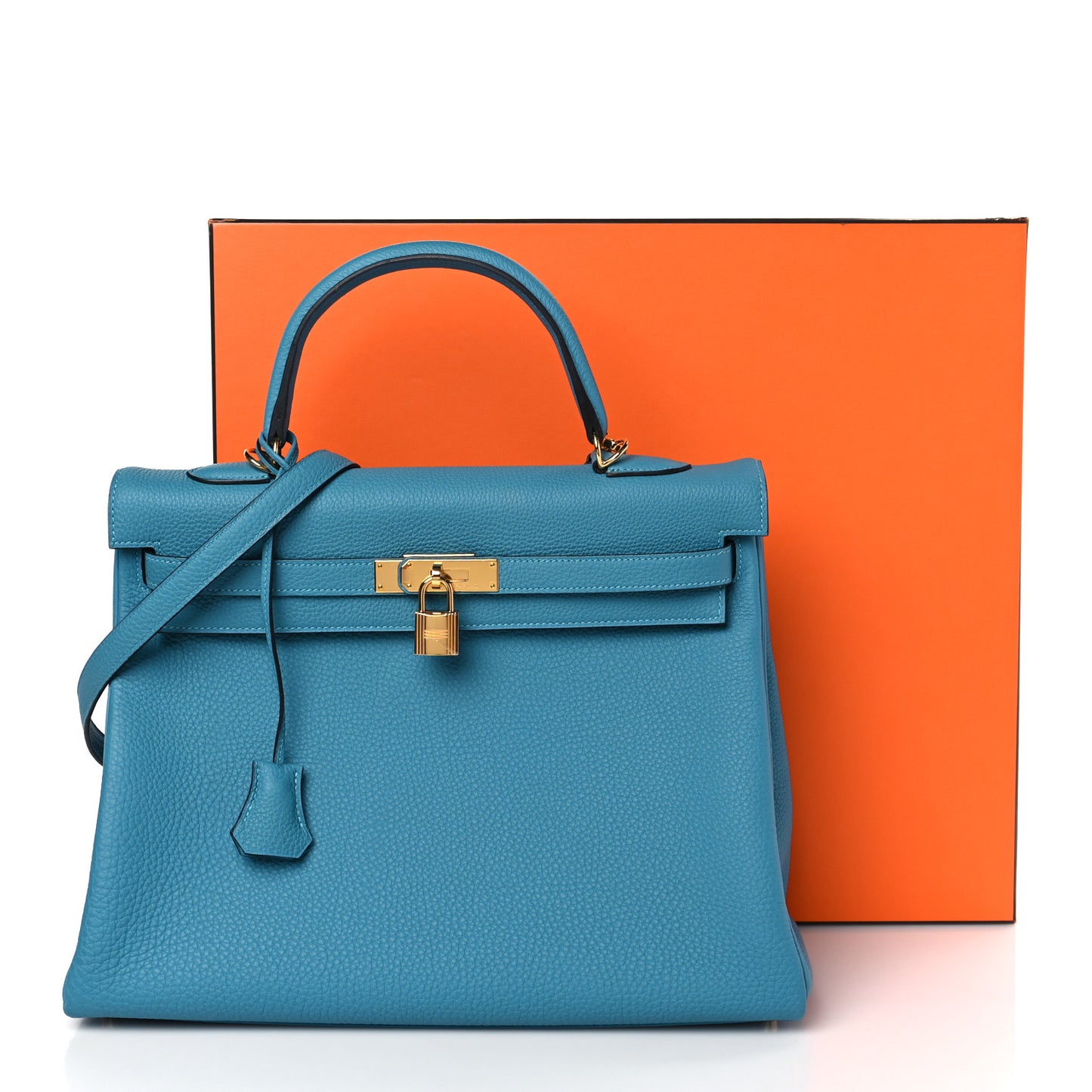 Togo Kelly Retourne 35 Turquoise