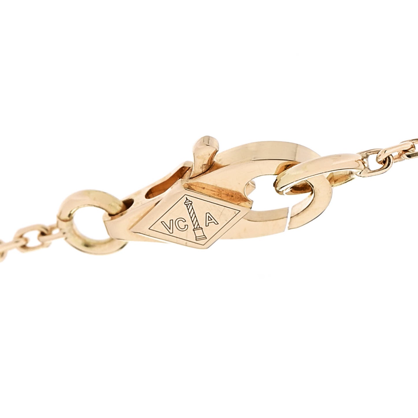 18K Yellow Gold Mother of Pearl Sweet Alhambra Bracelet