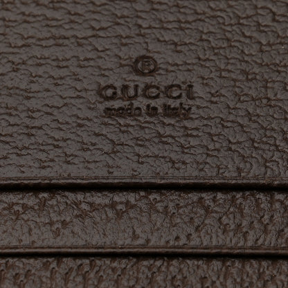 Gucci GG Supreme Monogram Web Ophidia Card Case Beige New Acero 6 of 7